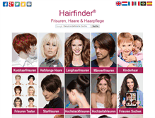 Tablet Screenshot of de.hairfinder.com