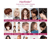 Tablet Screenshot of es.hairfinder.com