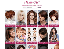 Tablet Screenshot of hairfinder.com